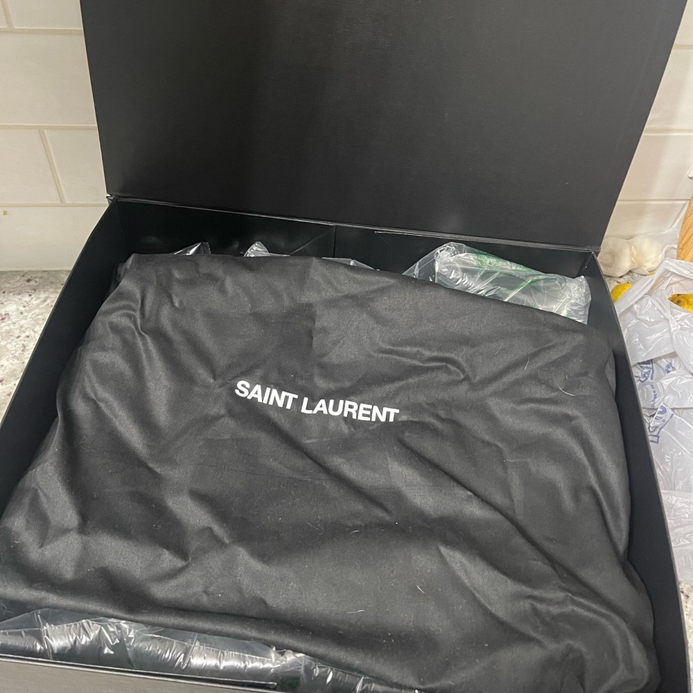 Ysl Yves Saint Laurent Duffle Briefcase Bag In Crocod… Gem